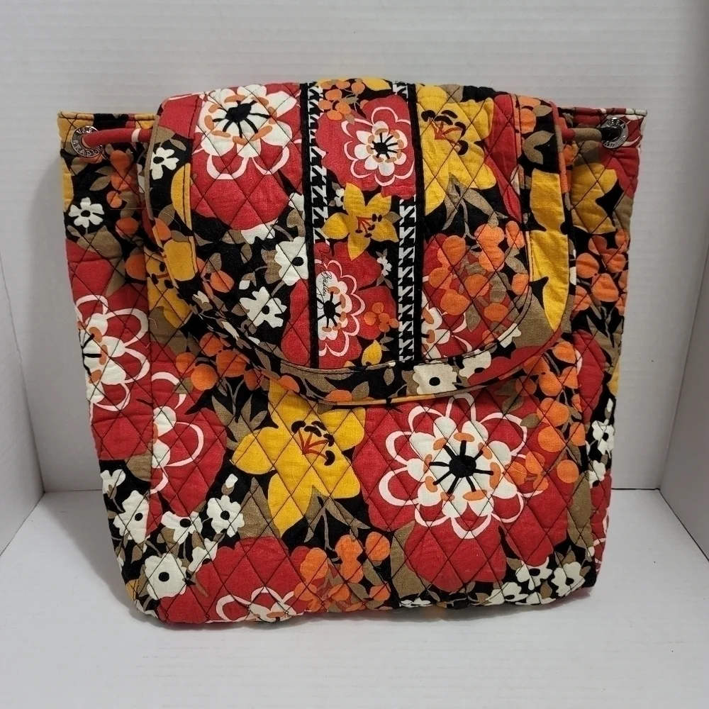 Vera Bradley Bittersweet Convertible Backpack Tote Bag Retired Print